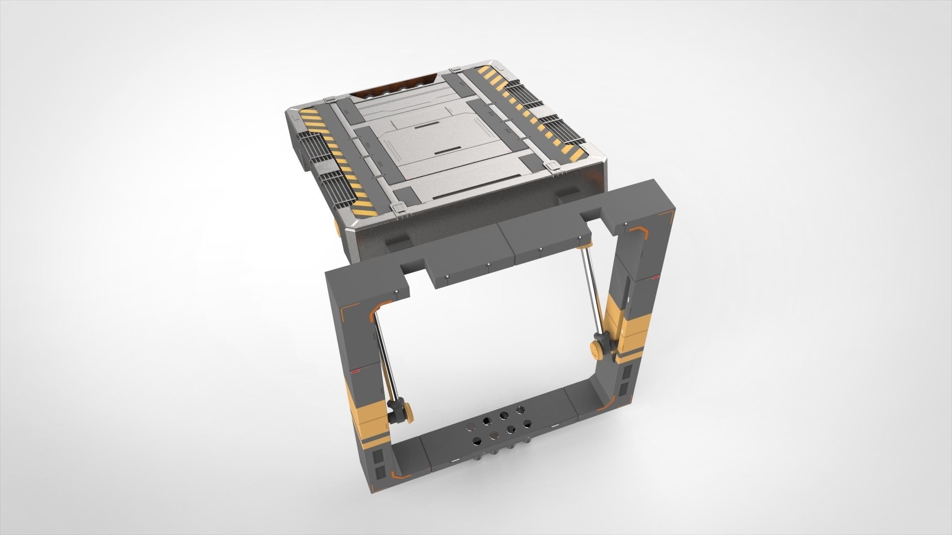 sci fi door 13 3D model_19