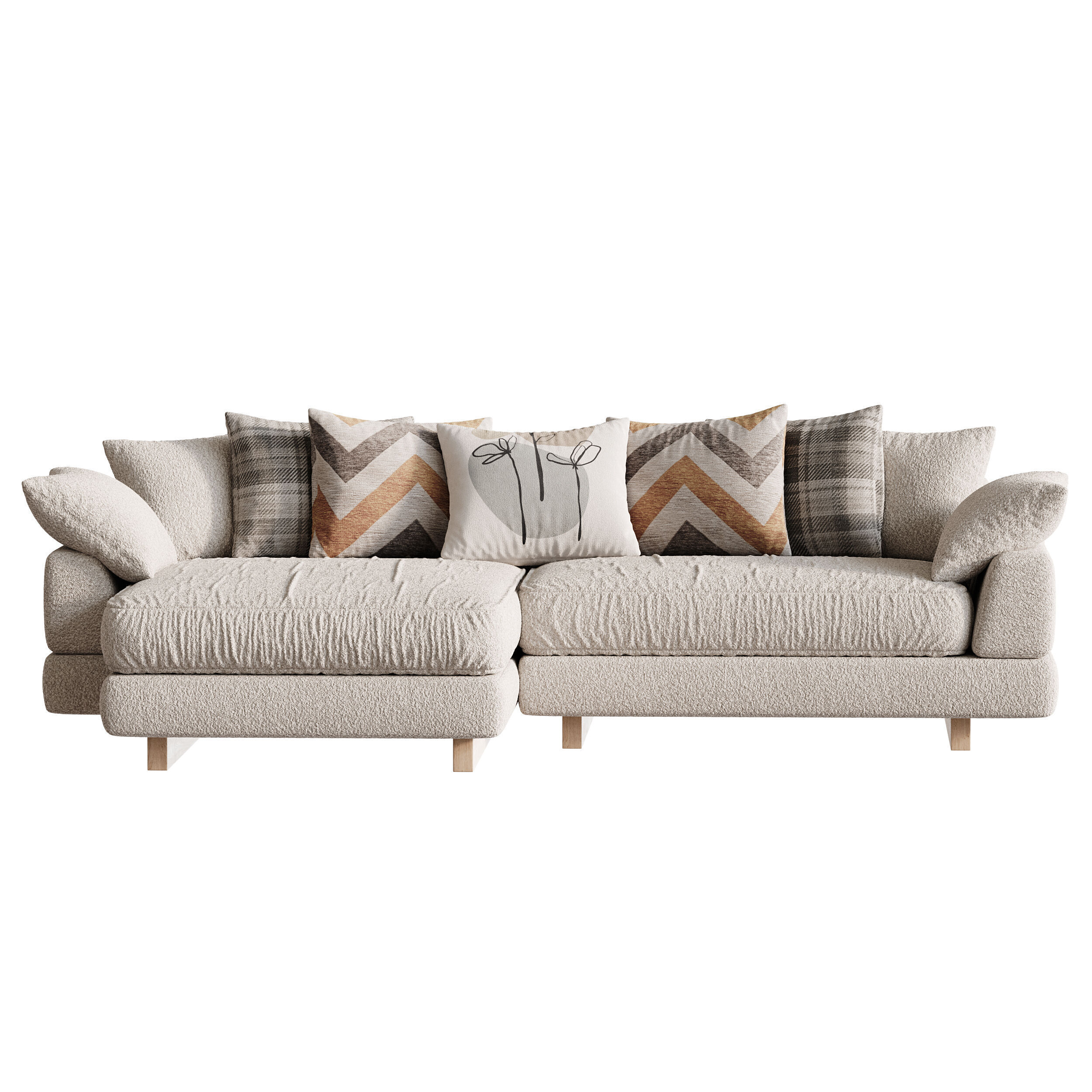  AMUR Puffy Sofa 3D model_2