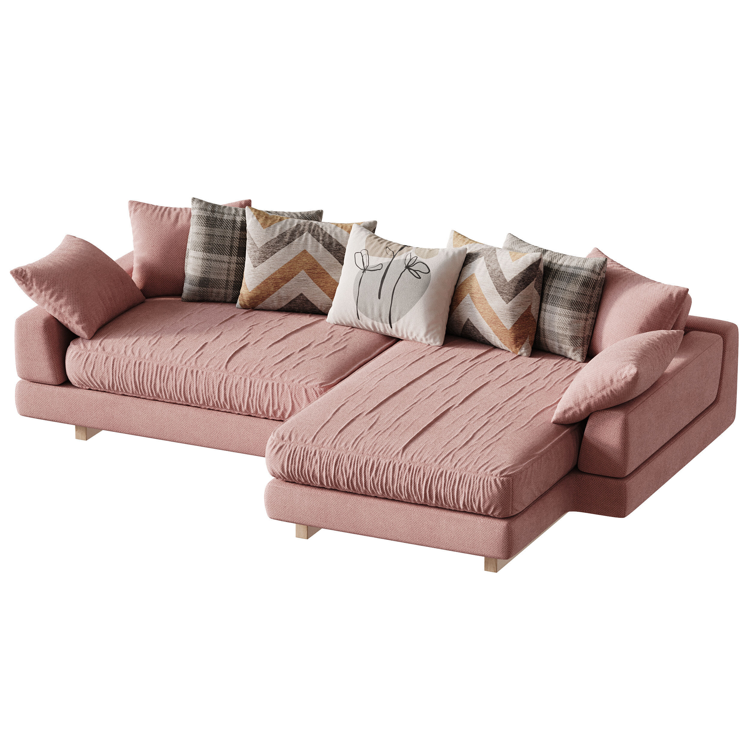  AMUR Puffy Sofa 3D model_1