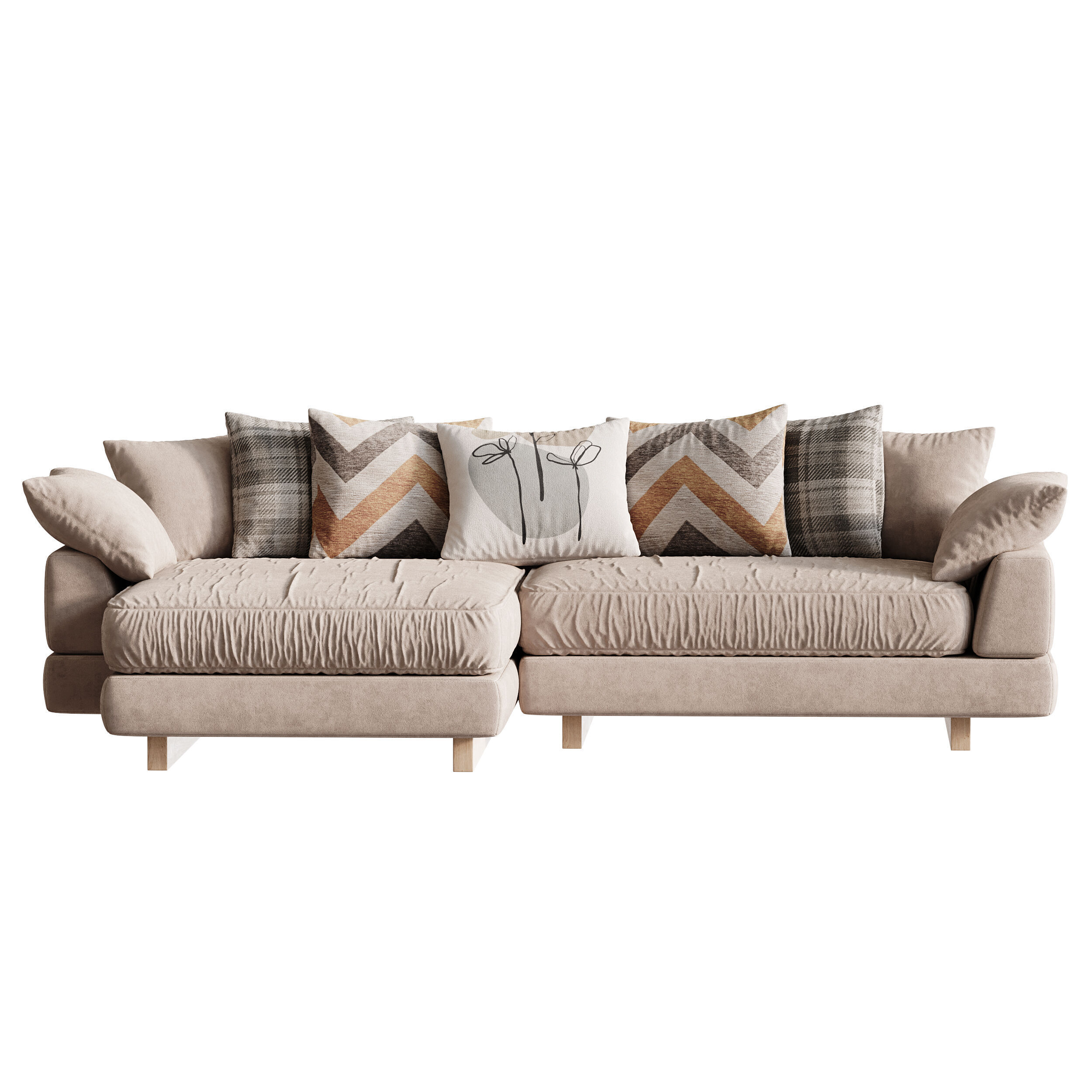  AMUR Puffy Sofa 3D model_3