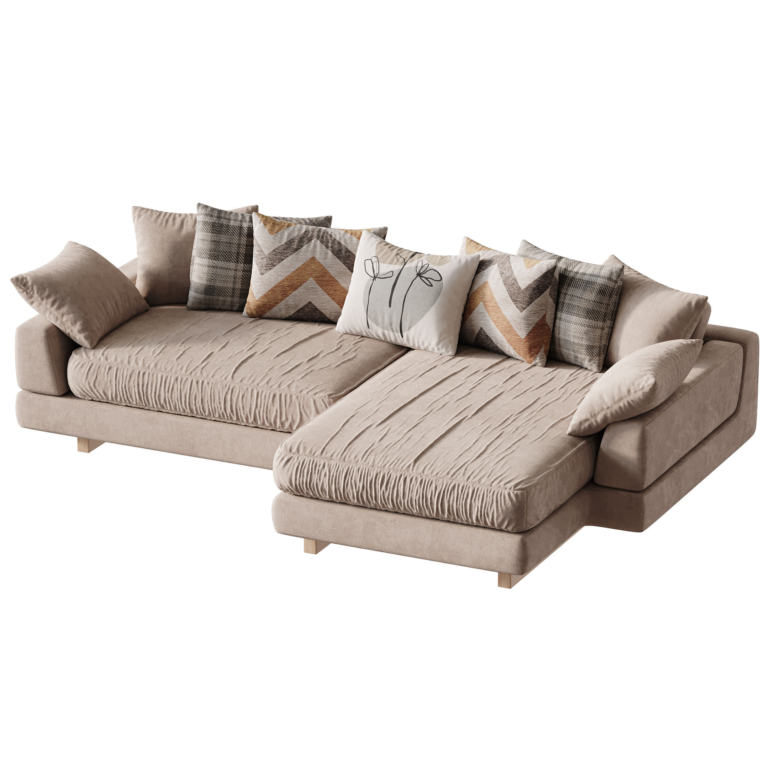  AMUR Puffy Sofa 3D model_4