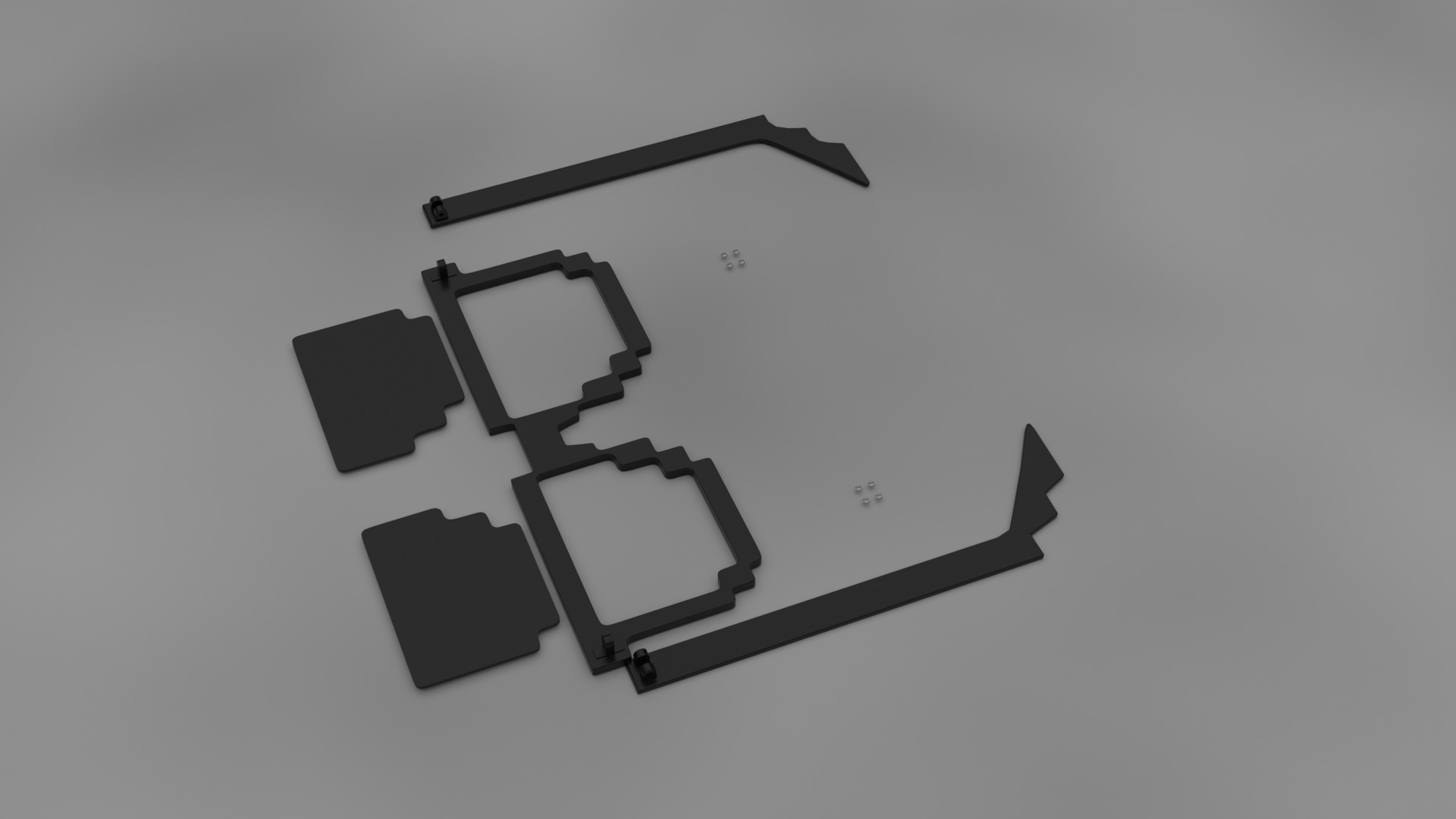 Sunglass - Building blocks type 3D print model_4