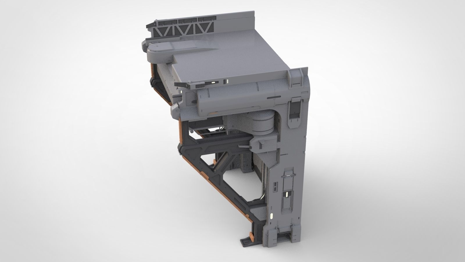 halo 5 door 3D model_6