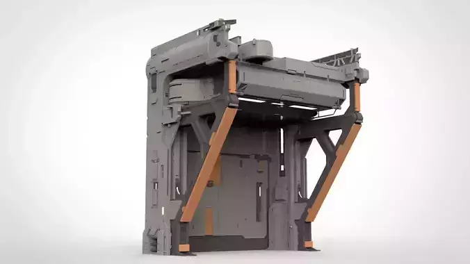 halo 5 door 3D model