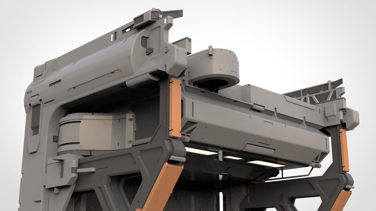 halo 5 door 3D model_10