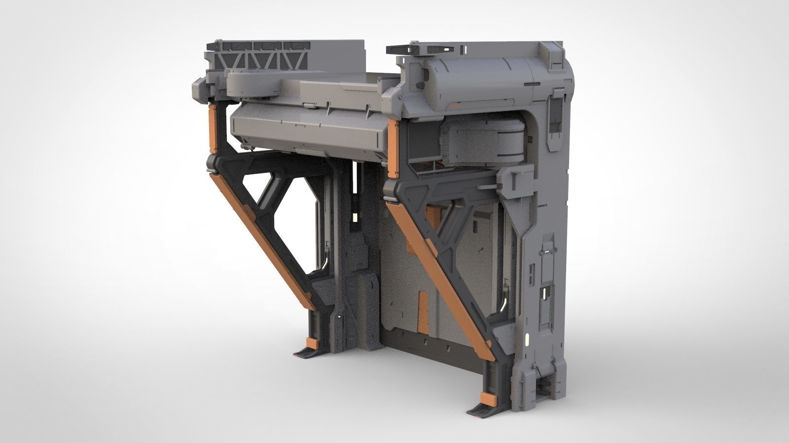 halo 5 door 3D model_4