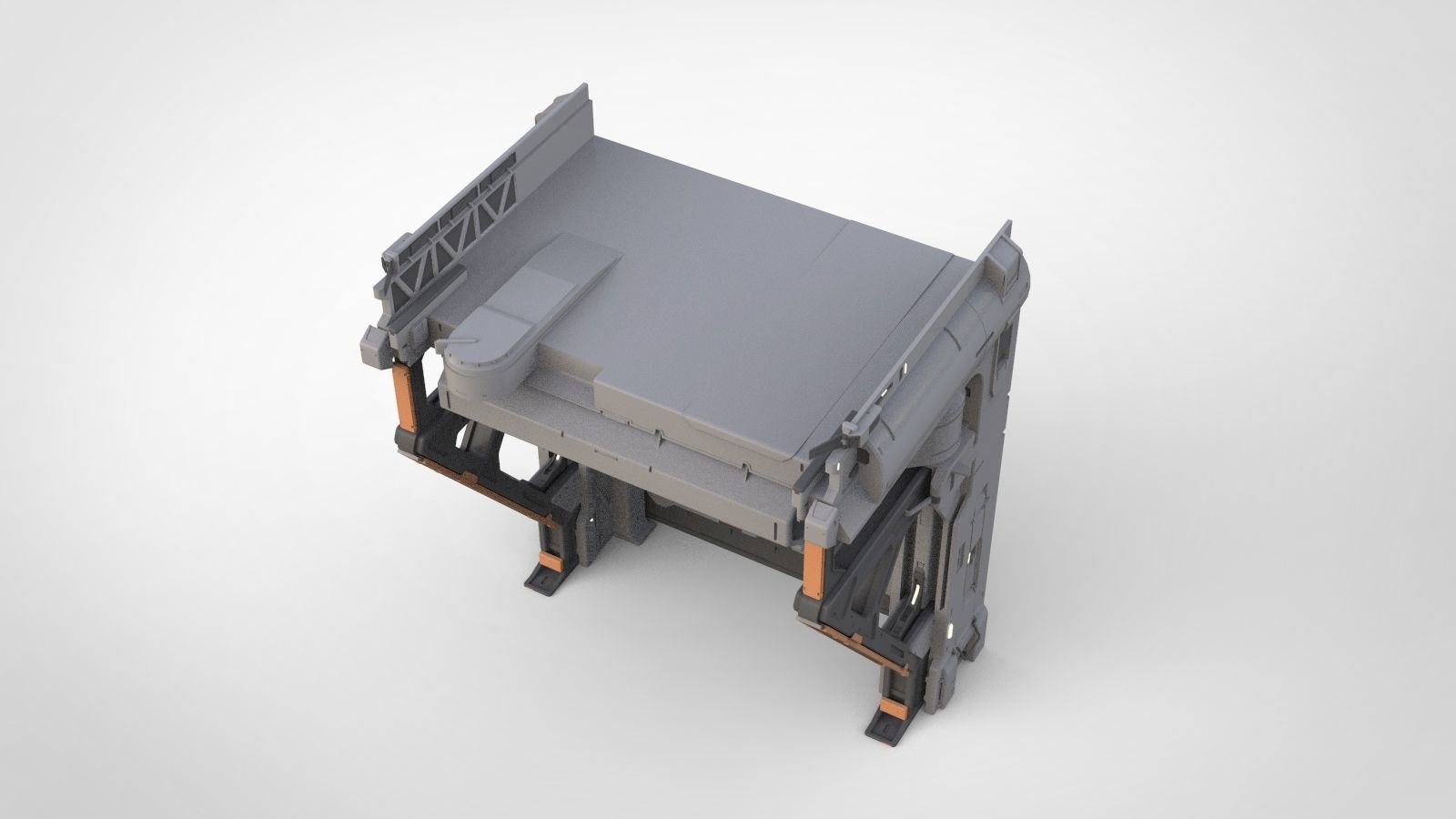 halo 5 door 3D model_7