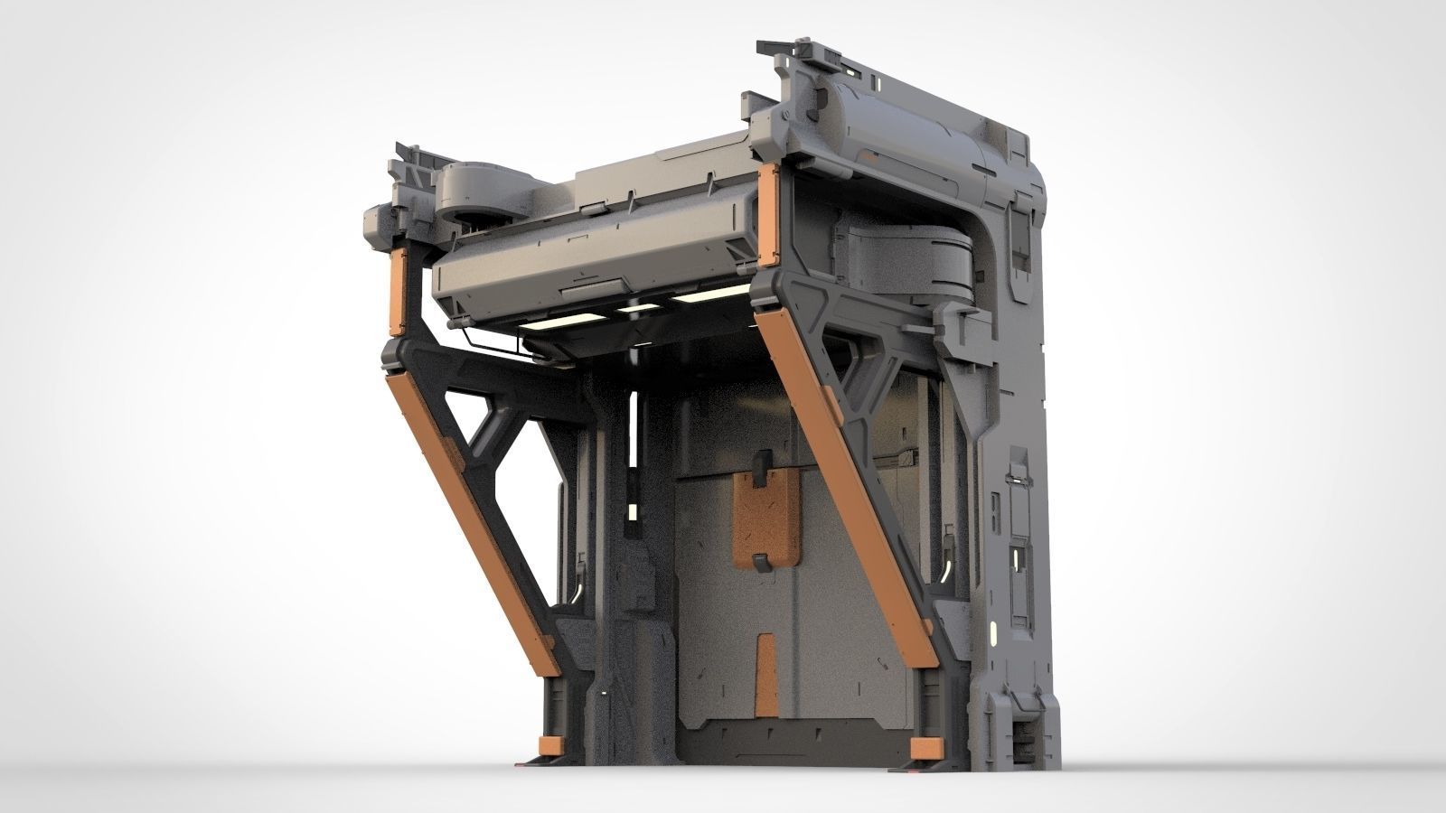 halo 5 door 3D model_3