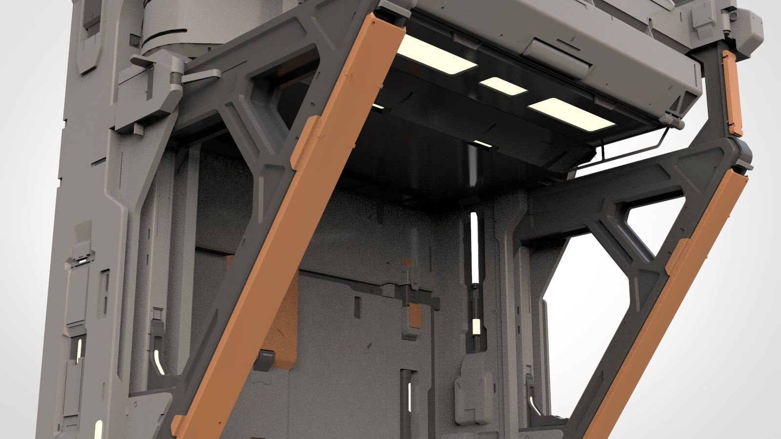 halo 5 door 3D model_11