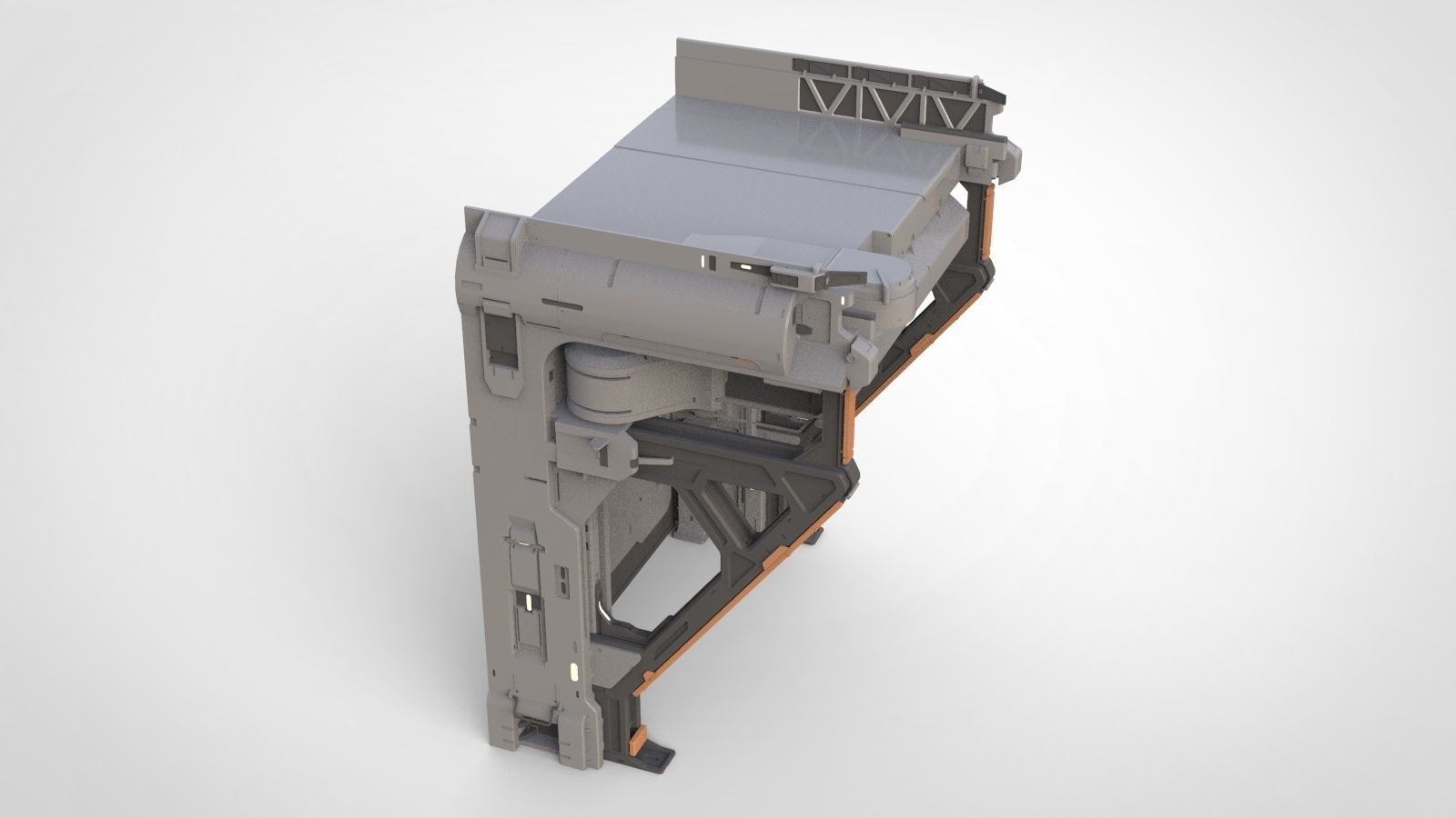 halo 5 door 3D model_9