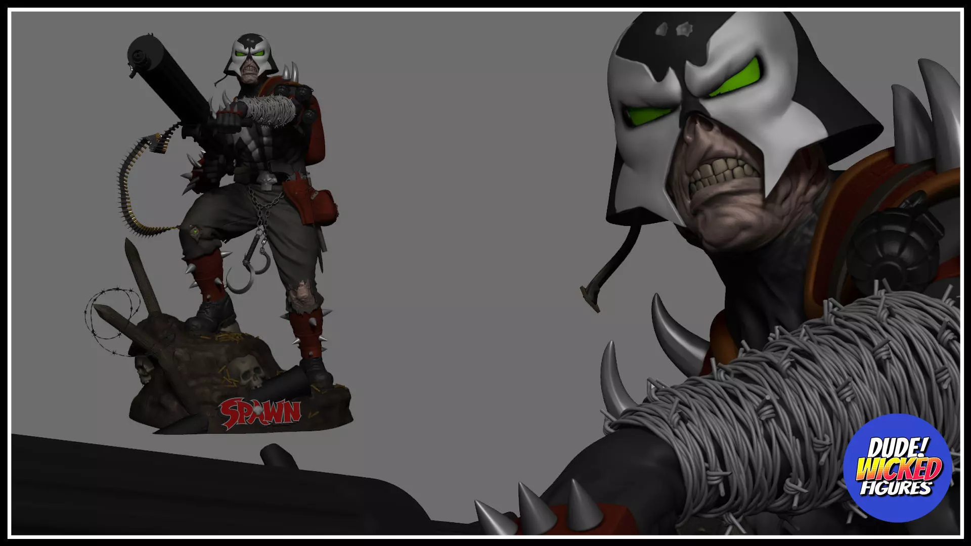 Custom World War 1 Spawn figure 3D print model