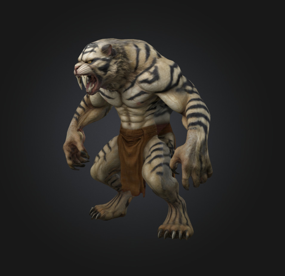 Kithar HD Fantasy 3D Model Highly Detailed Asset Low-poly 3D model_3