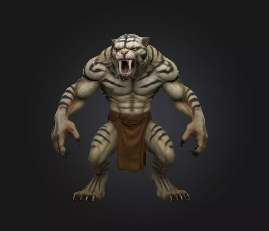 Kithar HD Fantasy 3D Model Highly Detailed Asset Low-poly 3D model_0