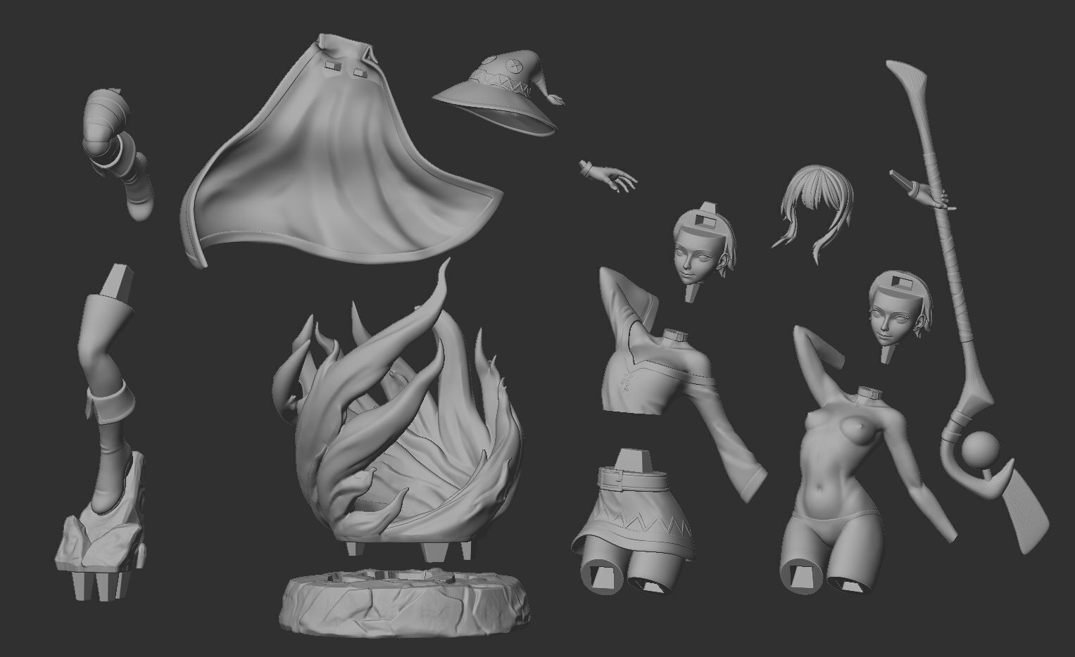 Megumin Konosuba 3D print model_4