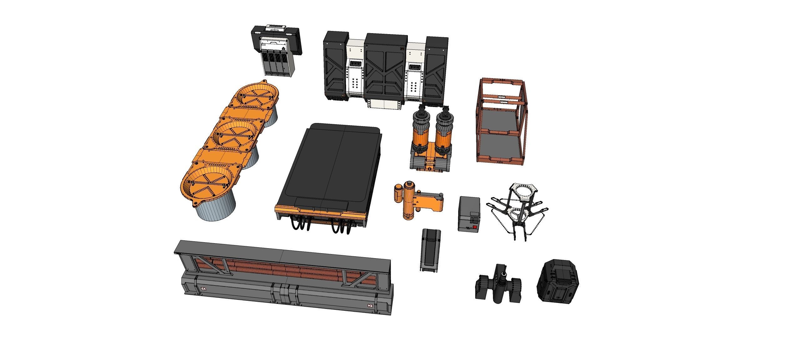 Sci-Fi architecture Elements collection 32 3D model_28
