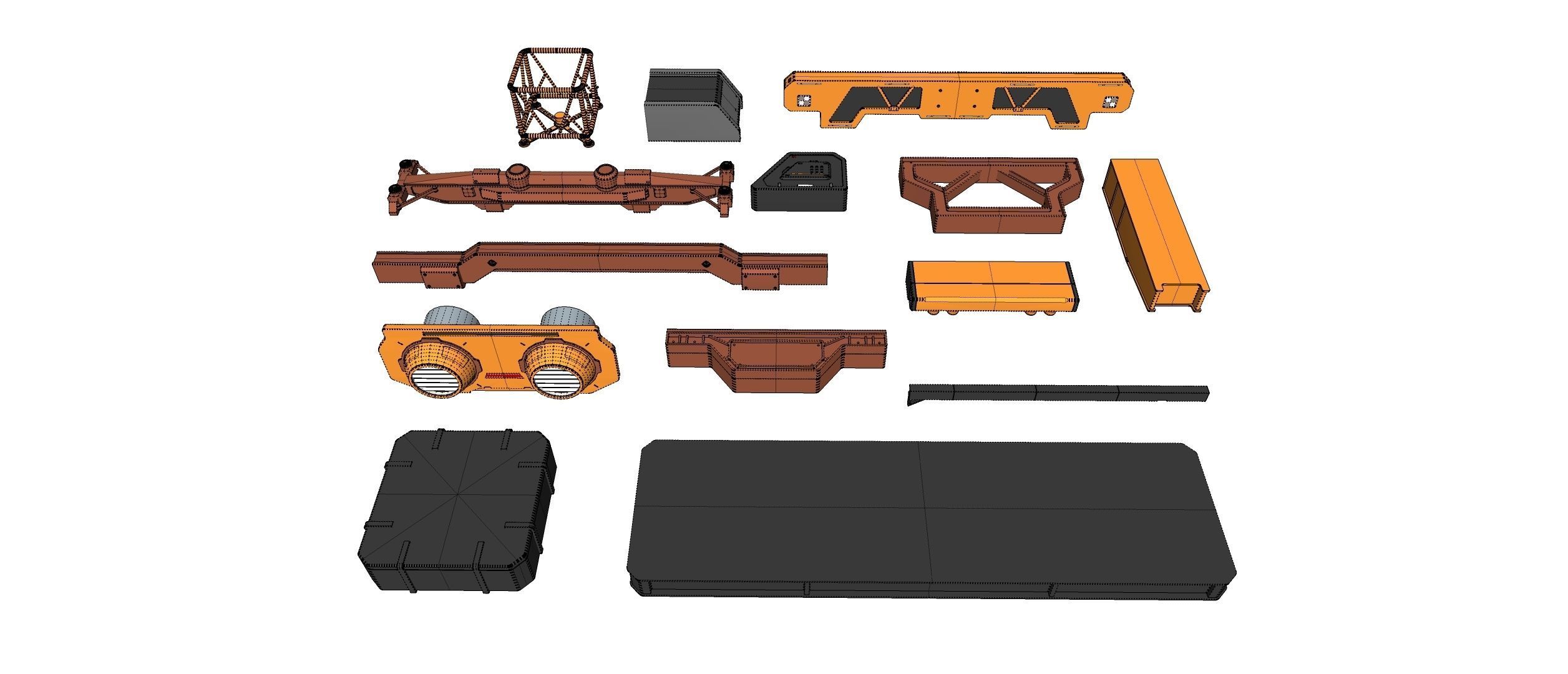 Sci-Fi architecture Elements collection 32 3D model_29