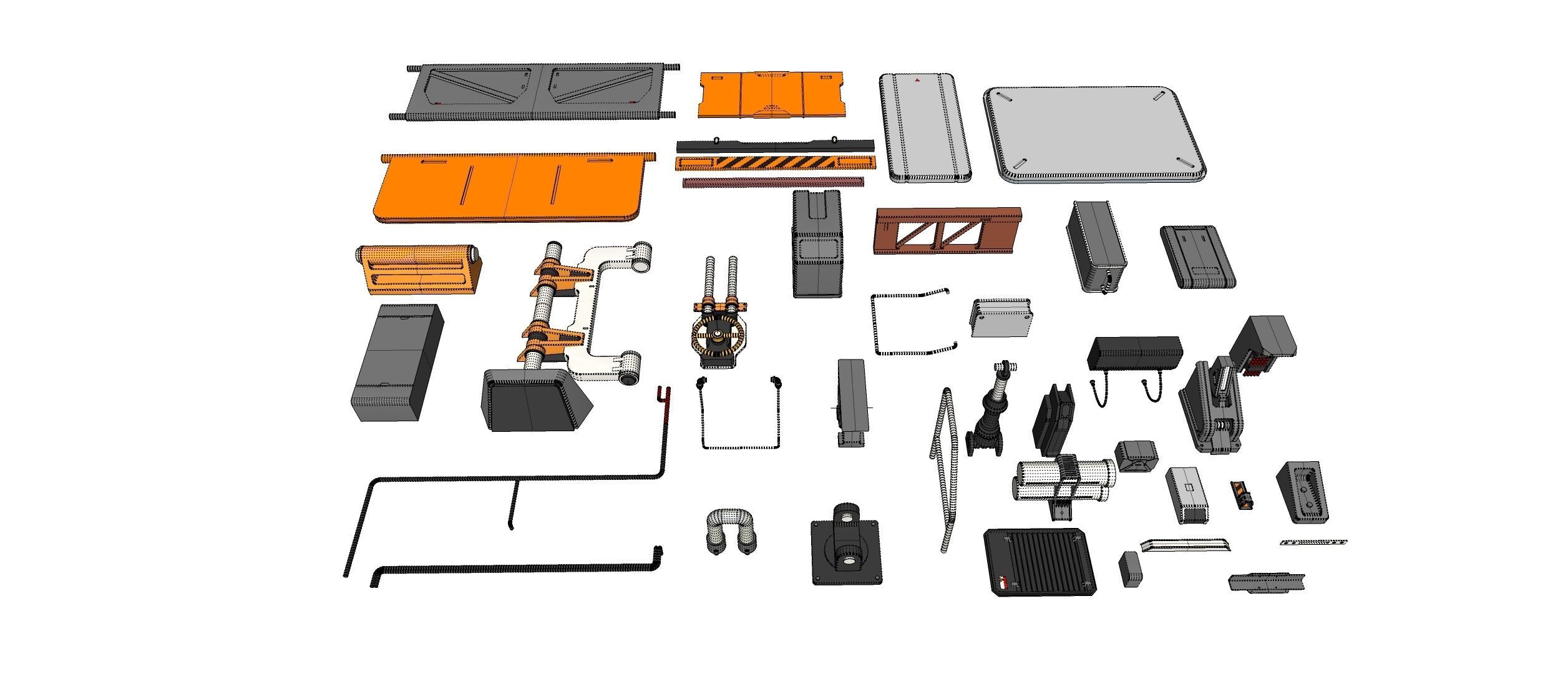Sci-Fi architecture Elements collection 32 3D model_33