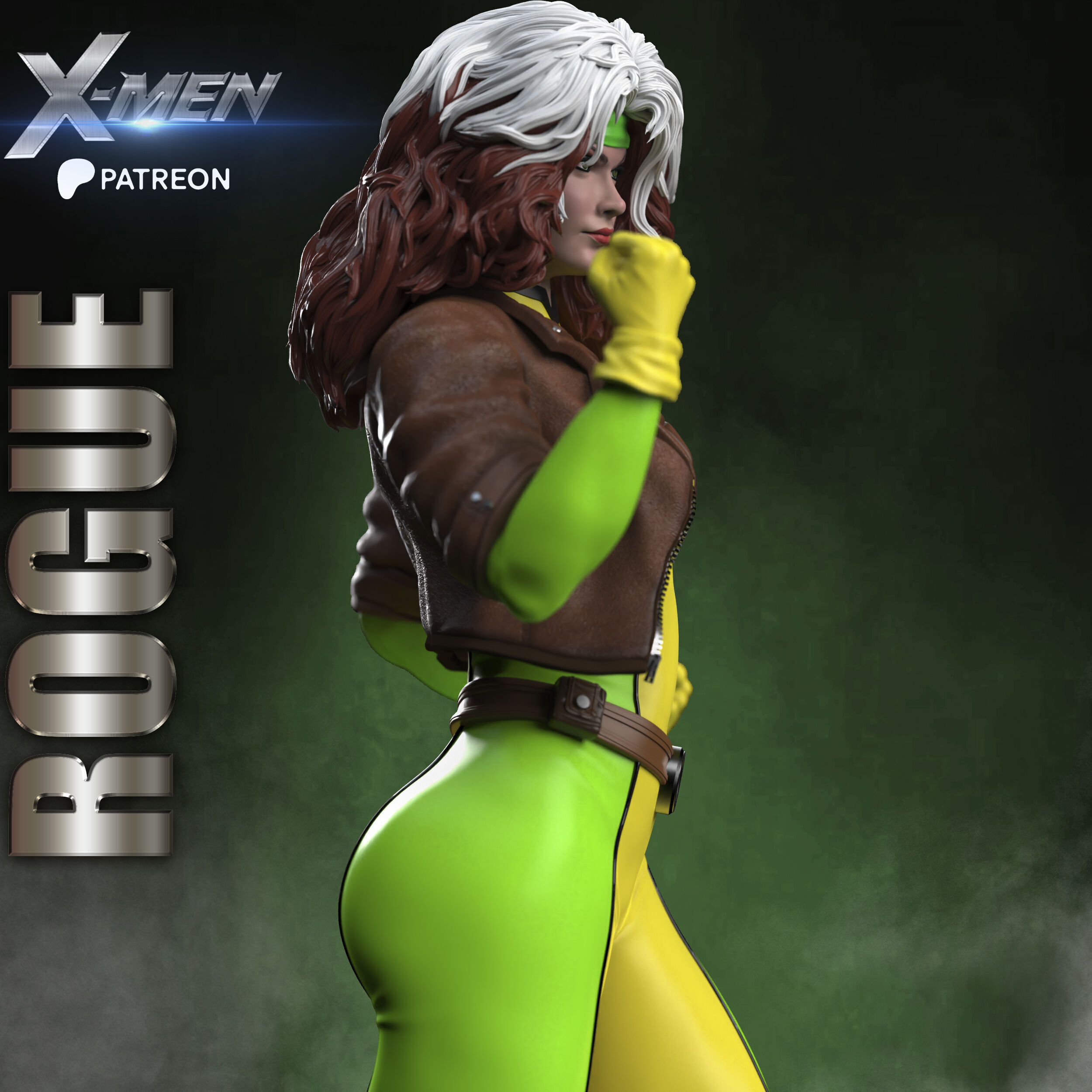 ROGUE X-MEN PROJECT STL 3D print model_5