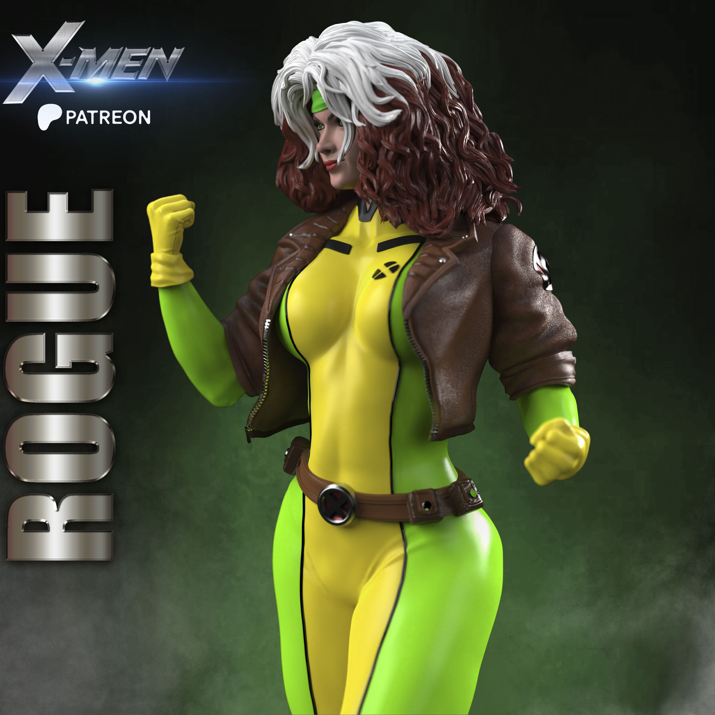 ROGUE X-MEN PROJECT STL 3D print model_6
