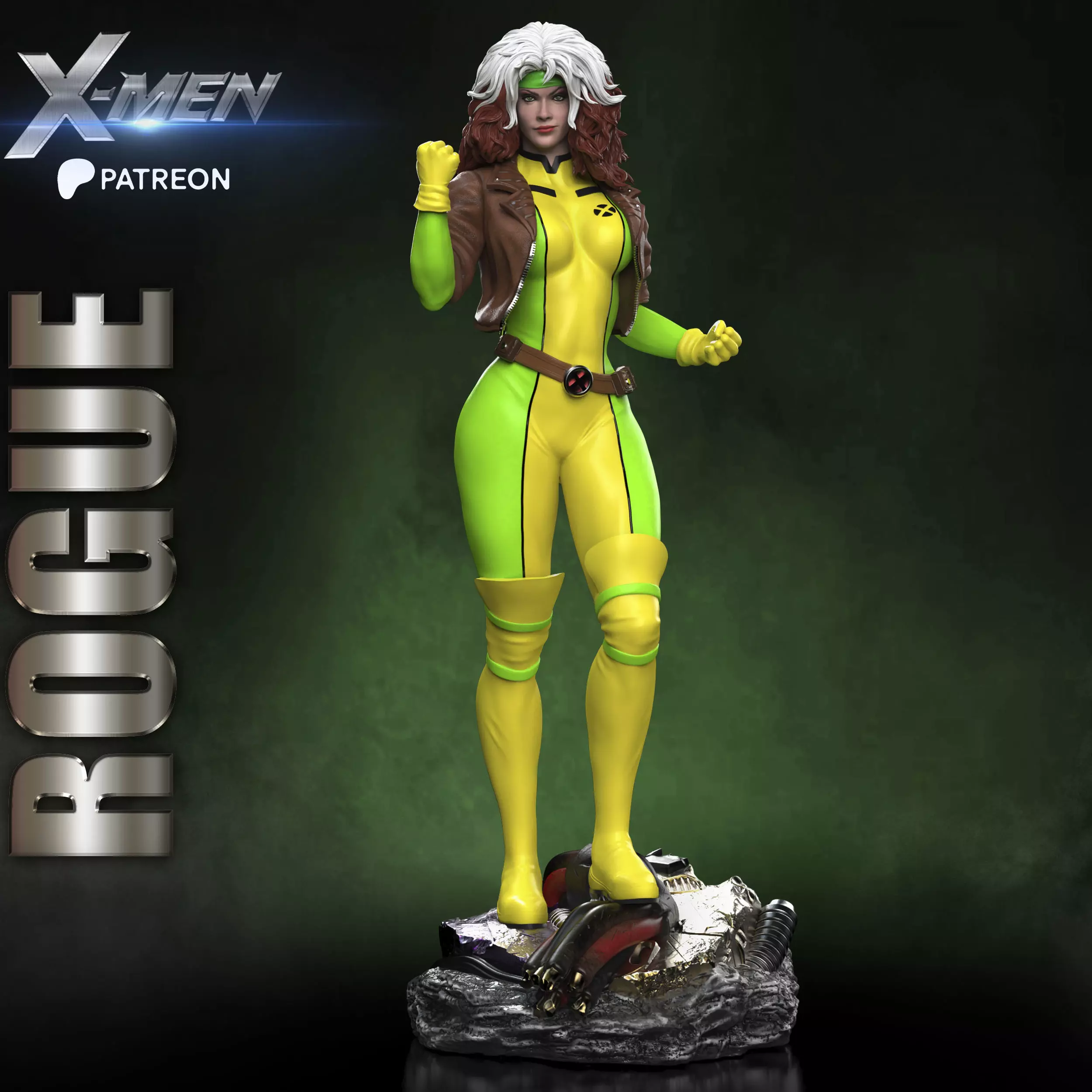 ROGUE X-MEN PROJECT STL 3D print model_0