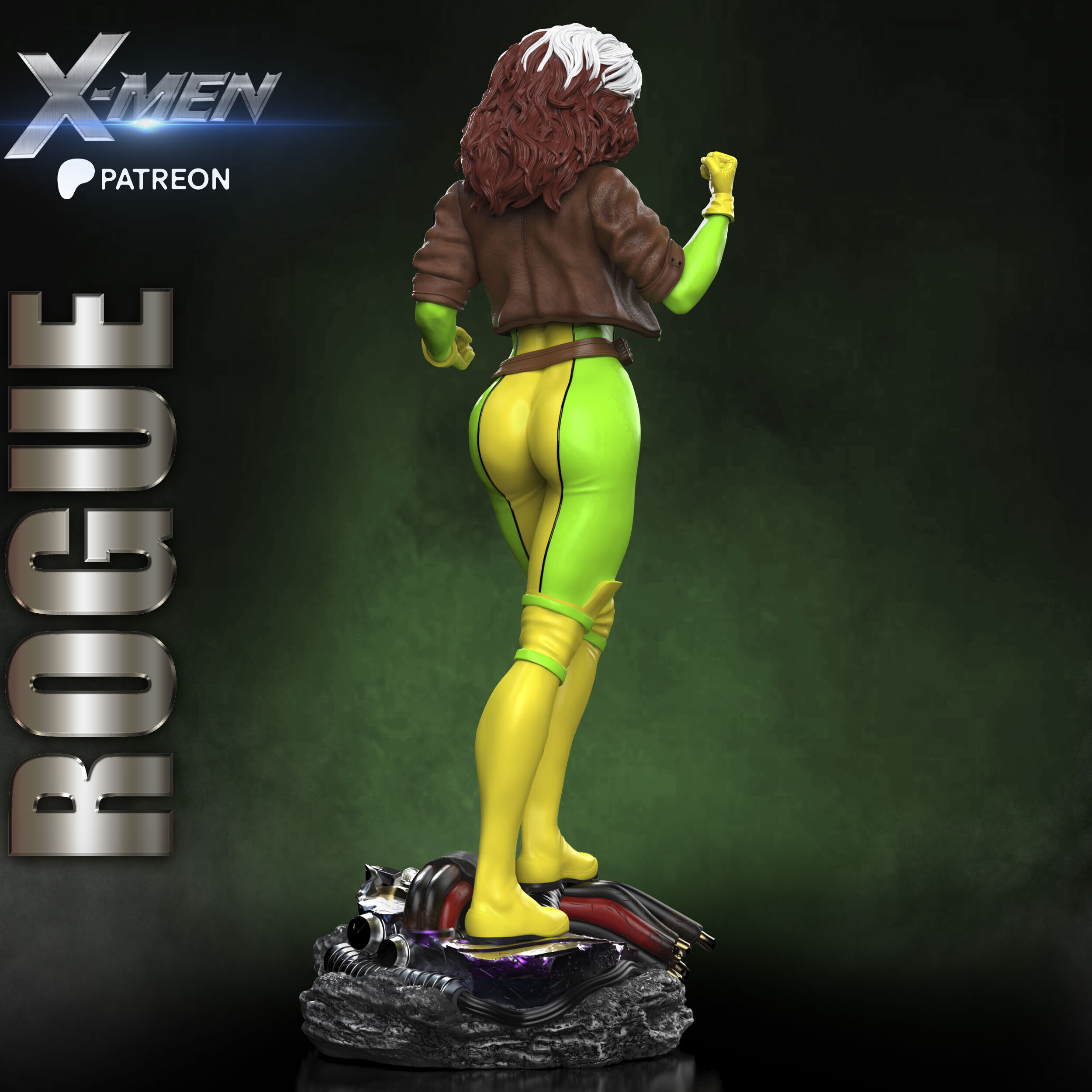 ROGUE X-MEN PROJECT STL 3D print model_4