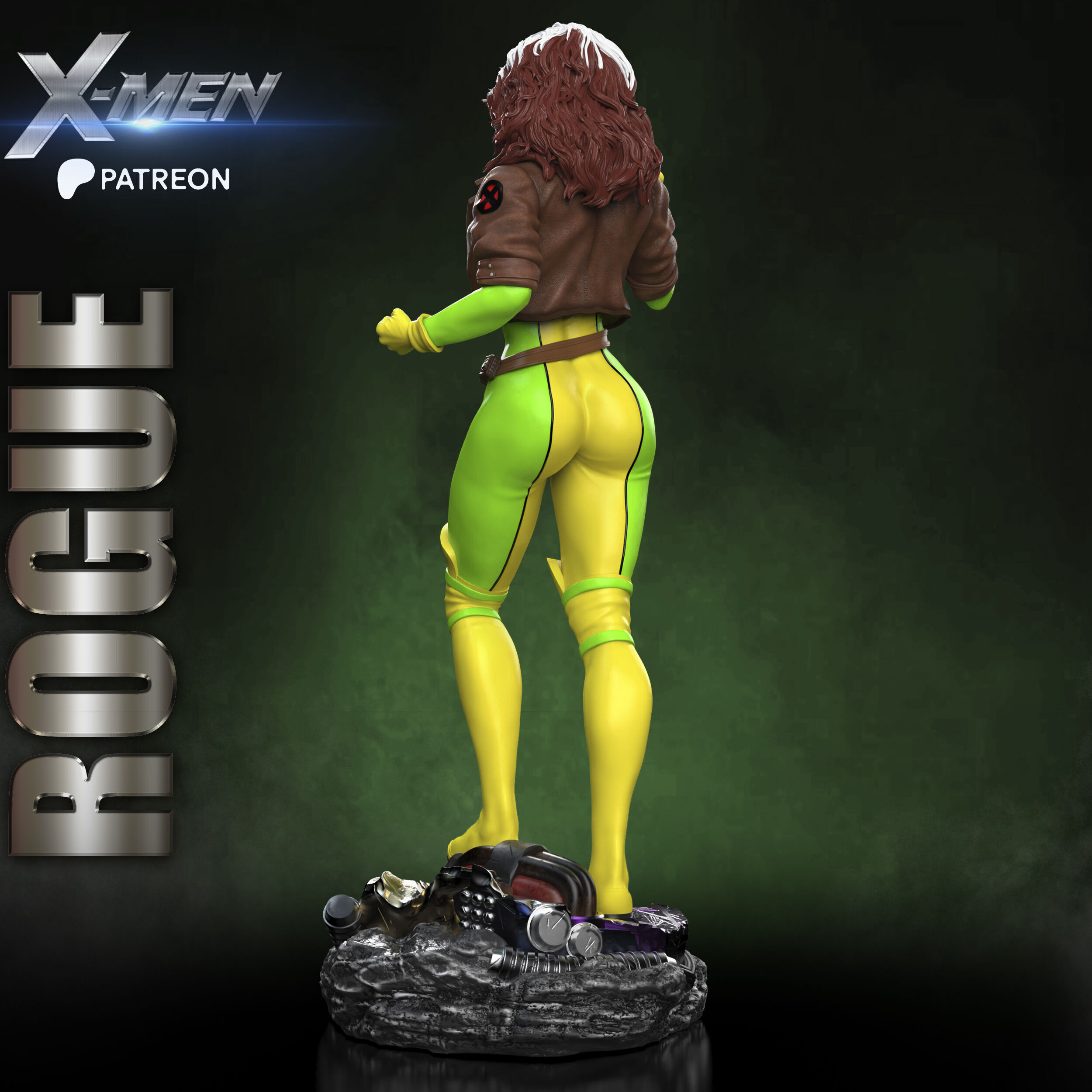 ROGUE X-MEN PROJECT STL 3D print model_3