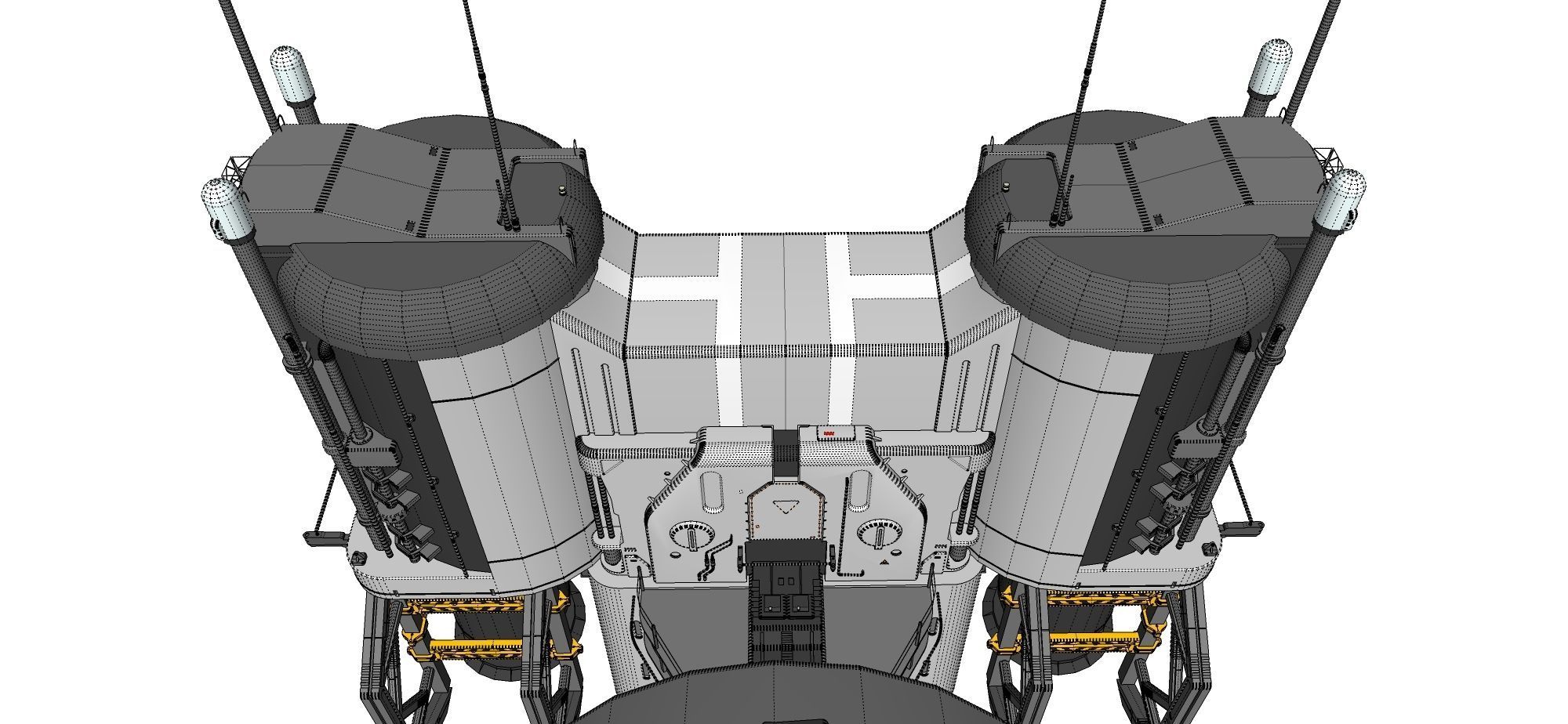 sci-fi radar 3D model_30