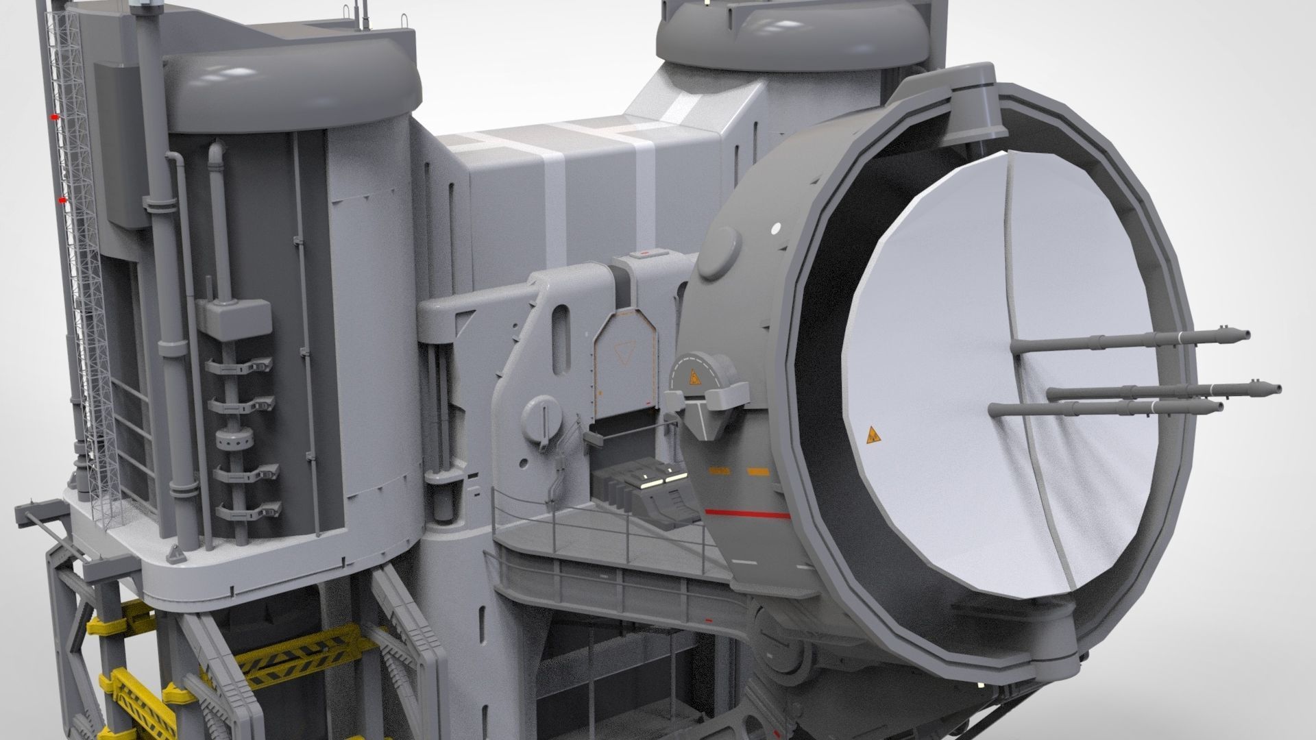 sci-fi radar 3D model_13