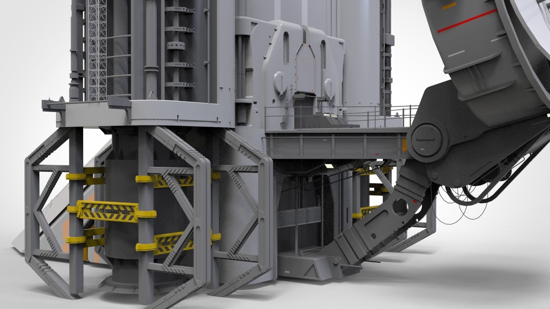 sci-fi radar 3D model_14