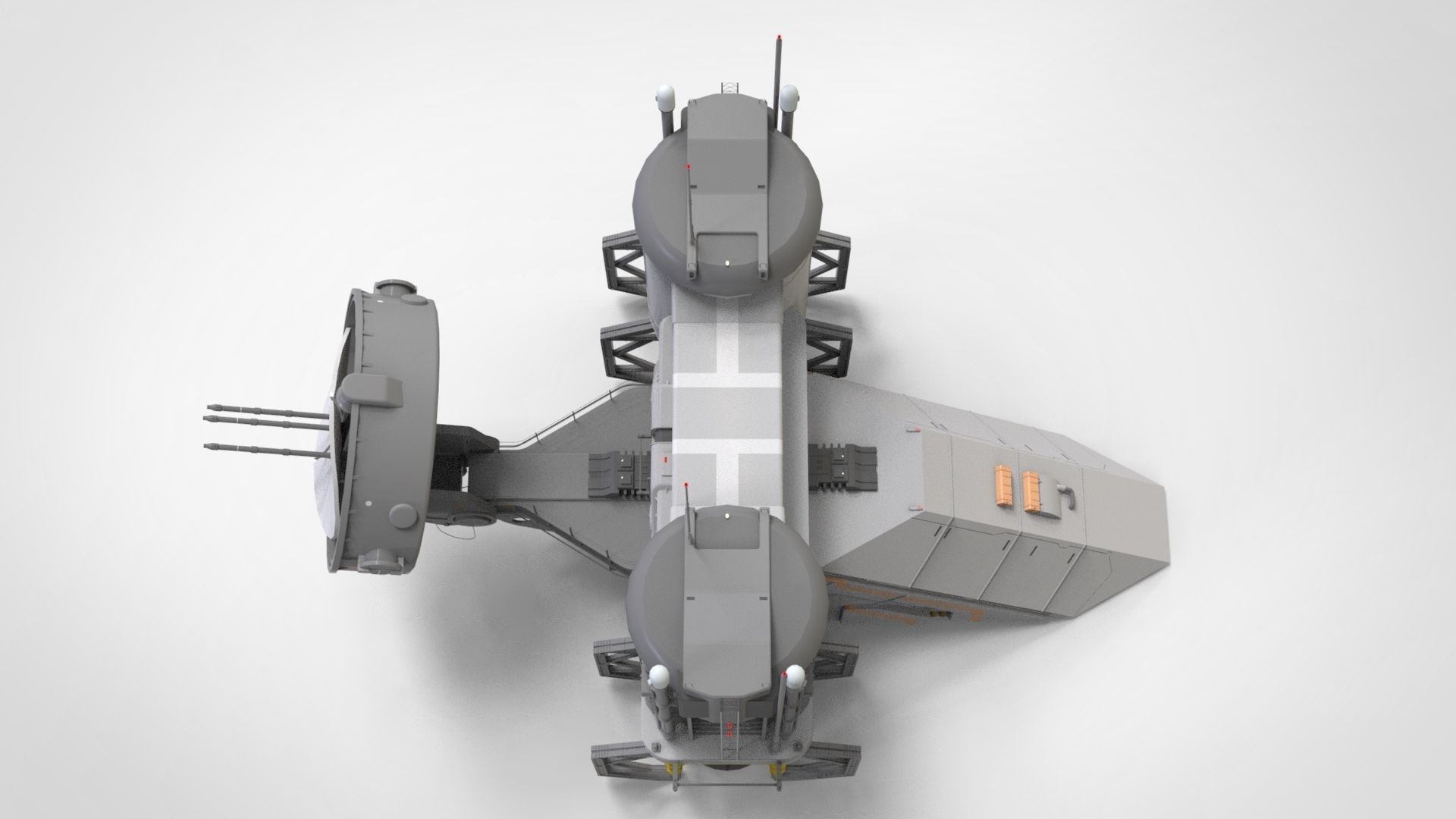 sci-fi radar 3D model_10