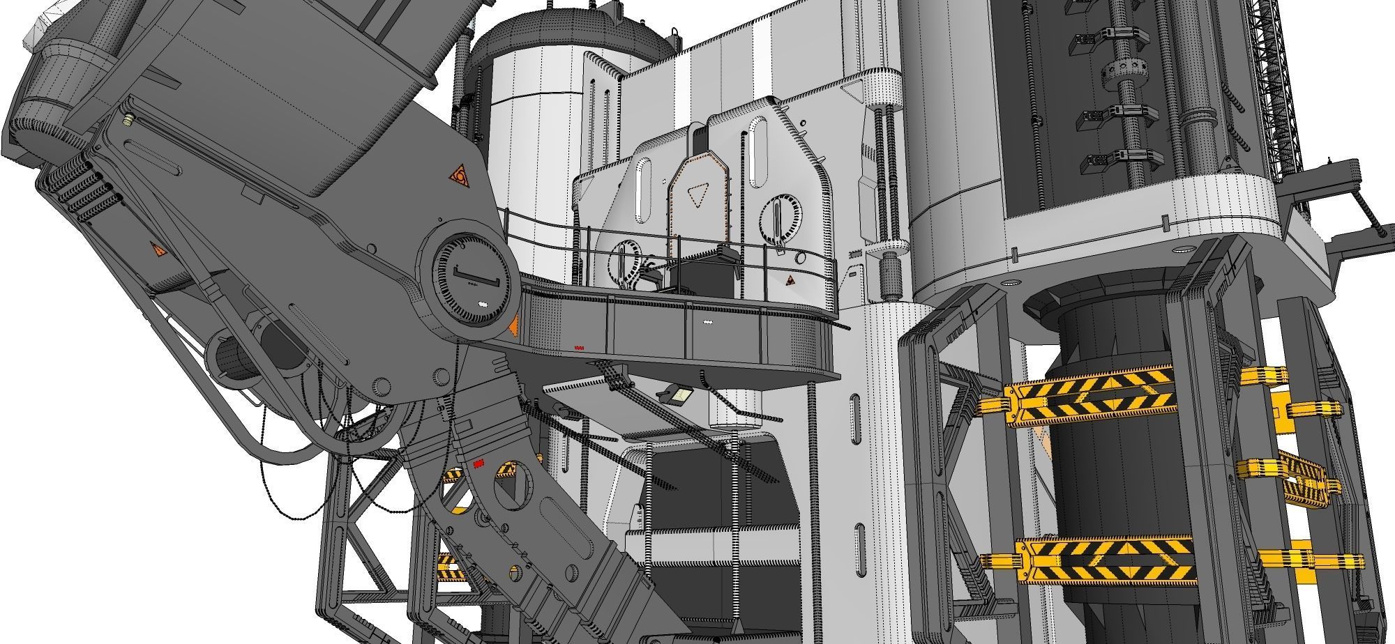 sci-fi radar 3D model_29