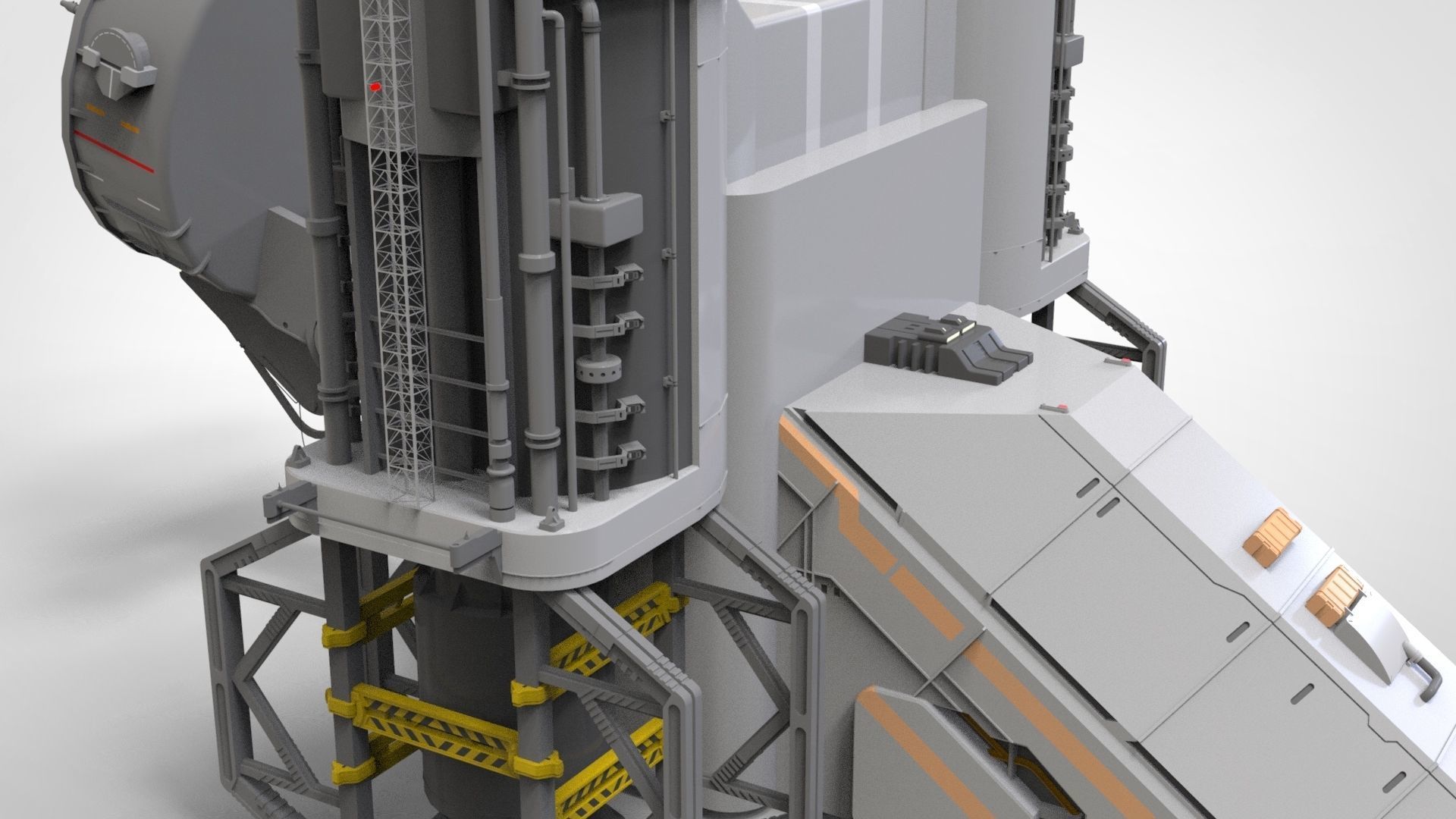 sci-fi radar 3D model_19