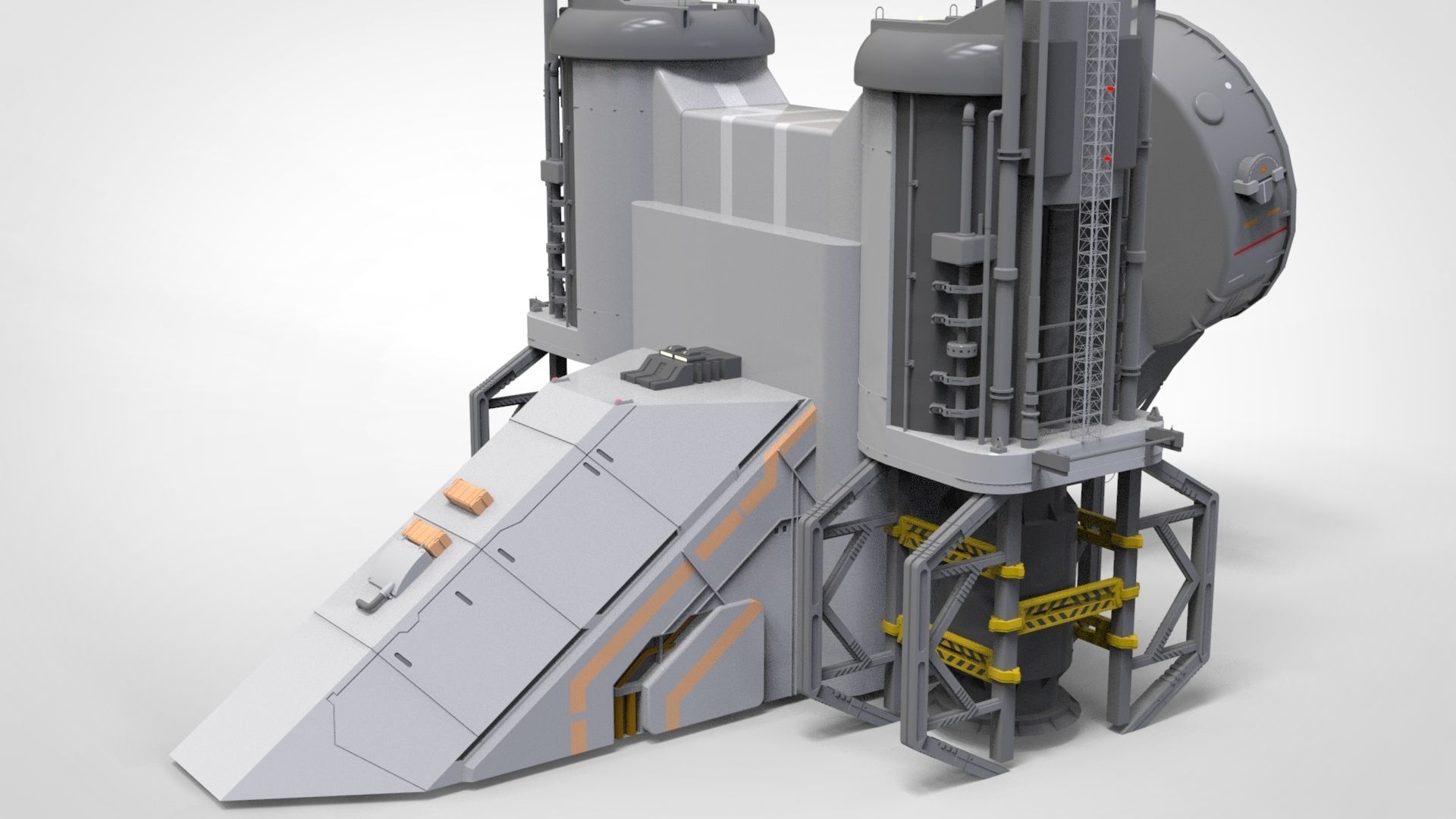 sci-fi radar 3D model_18