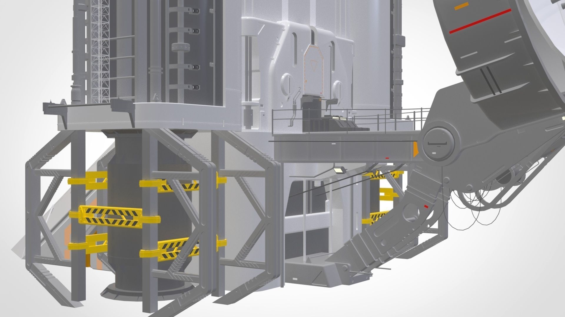 sci-fi radar 3D model_15