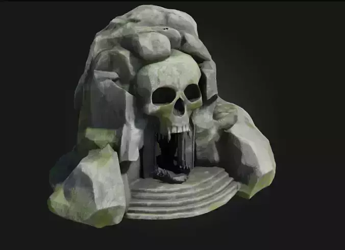 Skull Mountain Entrance  Gateway to Dark and Mysterious Realms