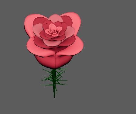 Rose 3D 3D model_1