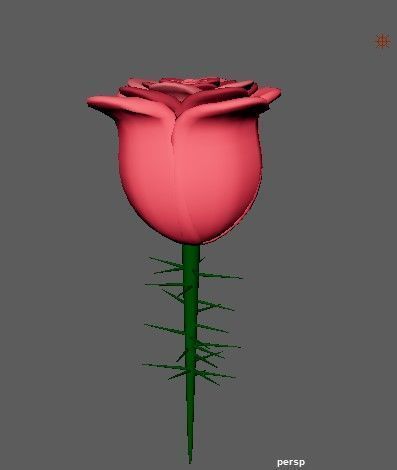 Rose 3D 3D model_2