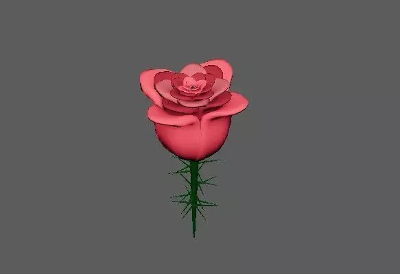 Rose 3D 3D model_0