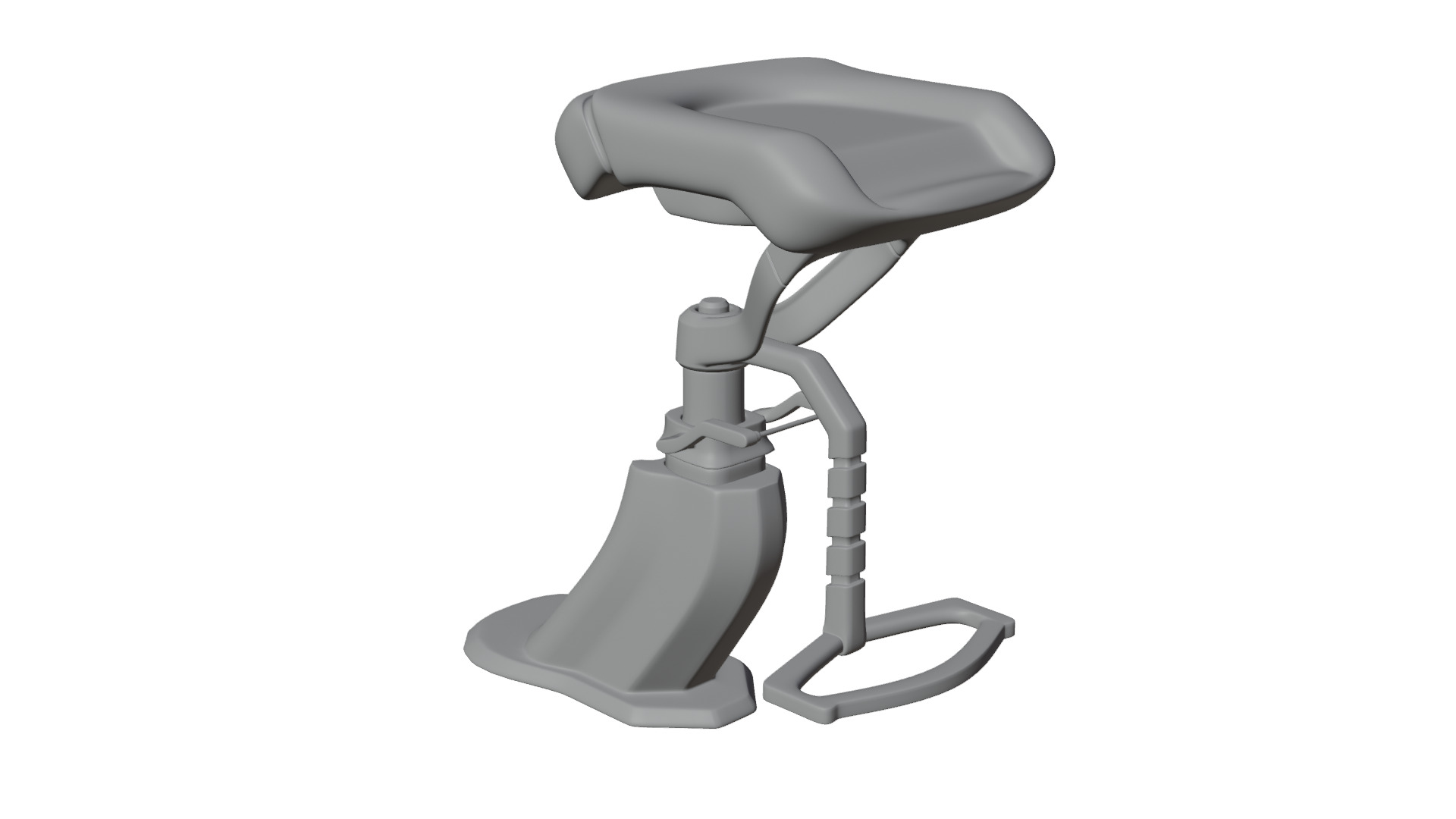 High-Quality Sci-Fi Chair Asset 3D model_6