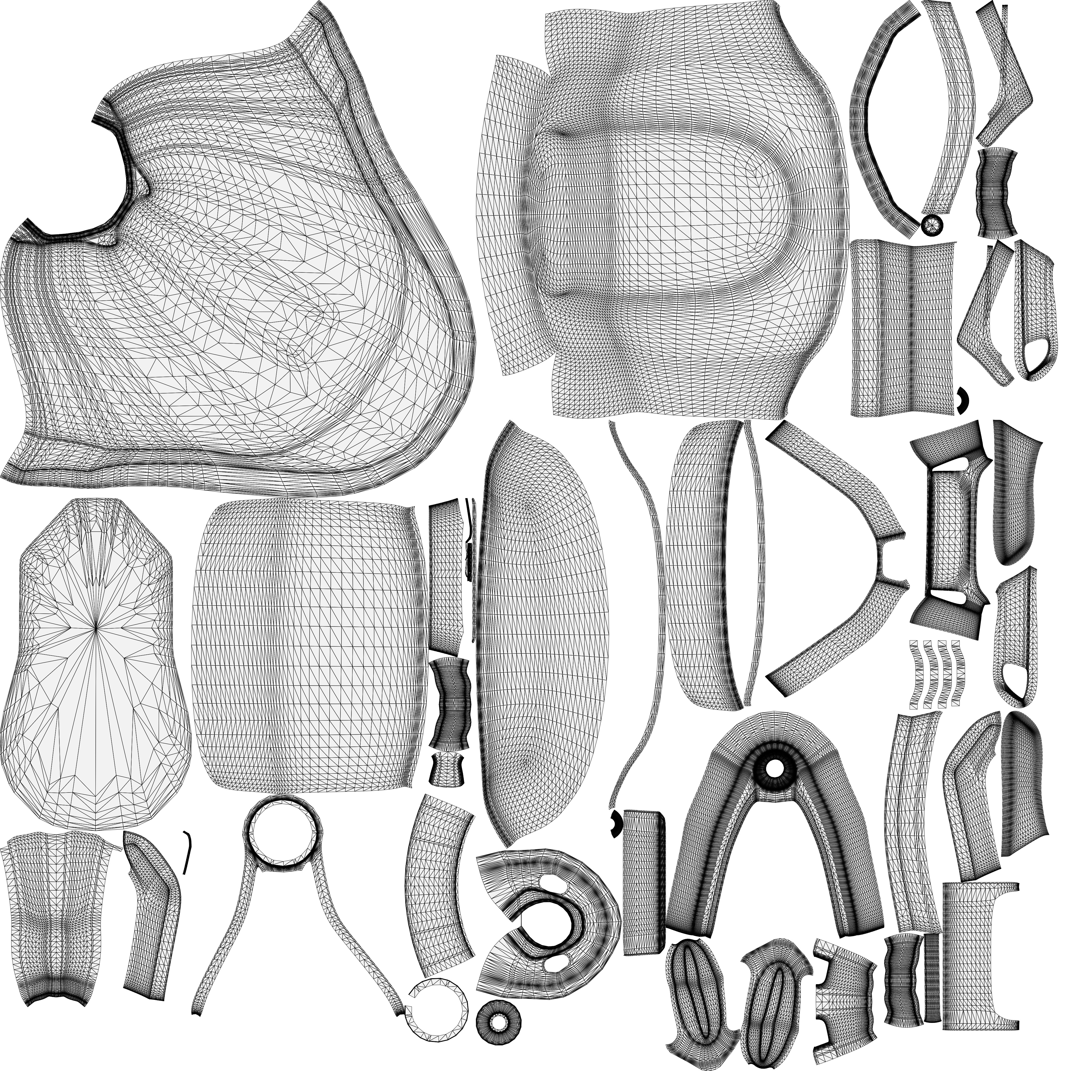 High-Quality Sci-Fi Chair Asset 3D model_8