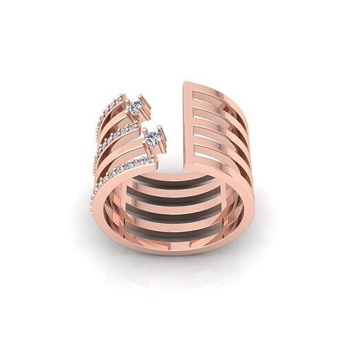 Open Ring 3d Model and Render 3D print model