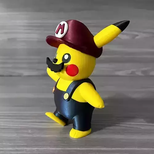 Pikachu Mario Version