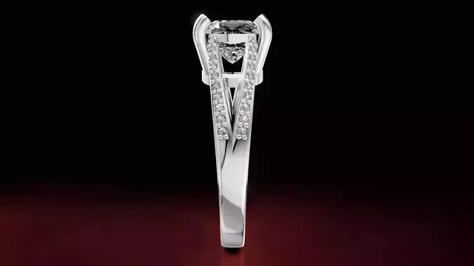 cushion engagement ring 1 2 rings