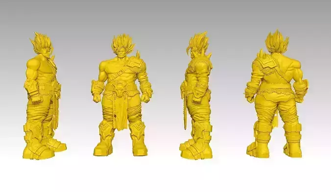 An unknown half orc 3D print model