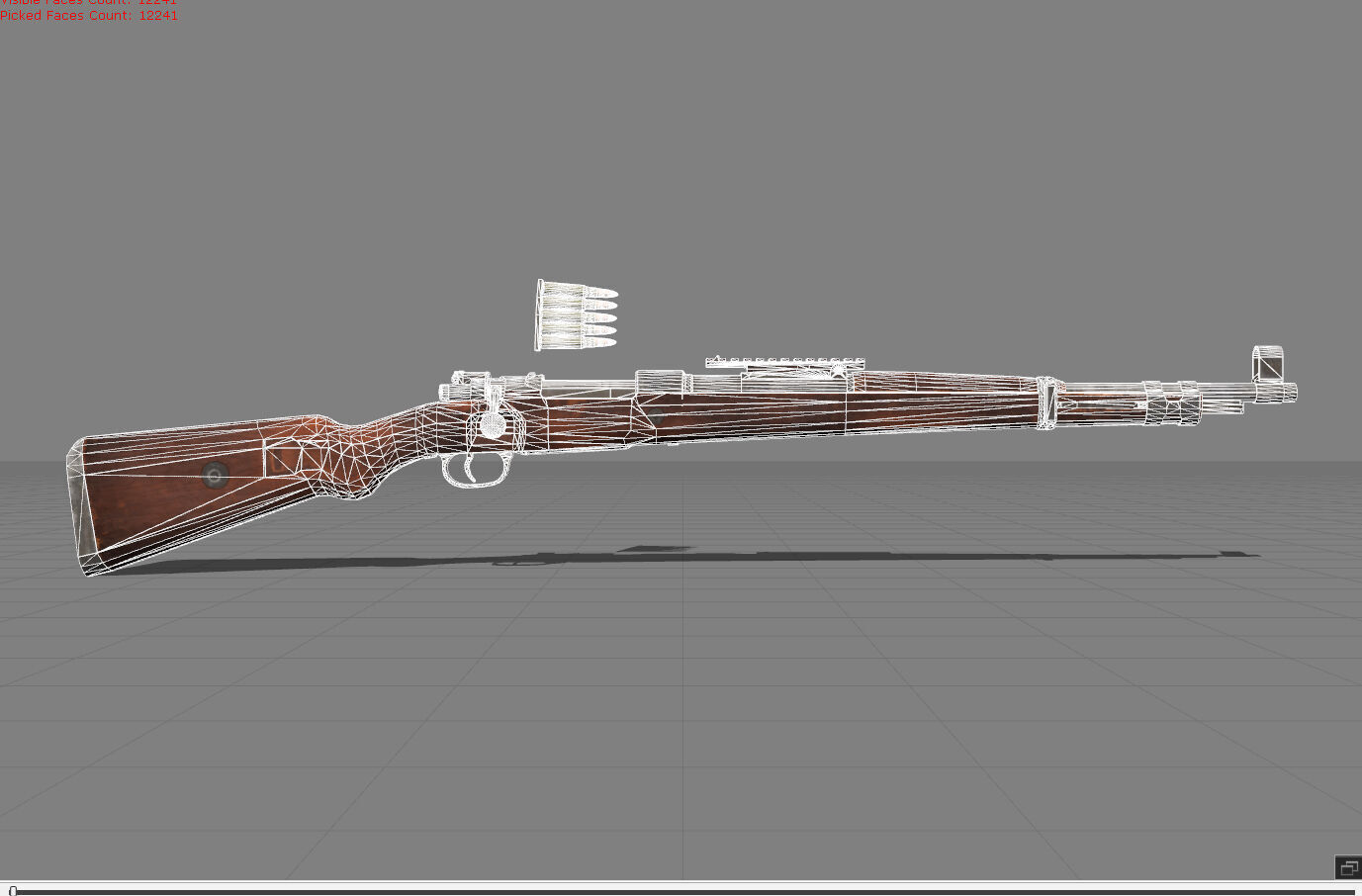 Kar98k Low-poly 3D model_5