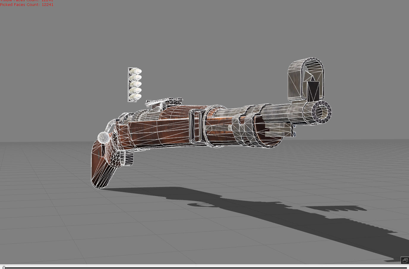 Kar98k Low-poly 3D model_7