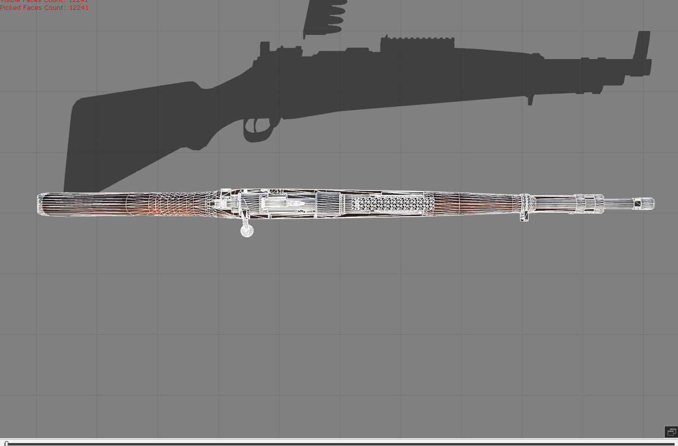 Kar98k Low-poly 3D model_9