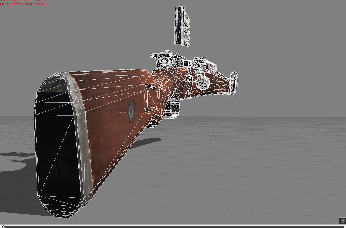Kar98k Low-poly 3D model_6