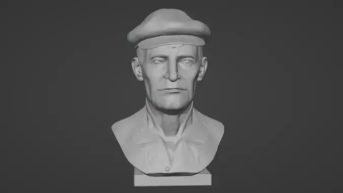 Elegant Vintage Gentleman Bust 