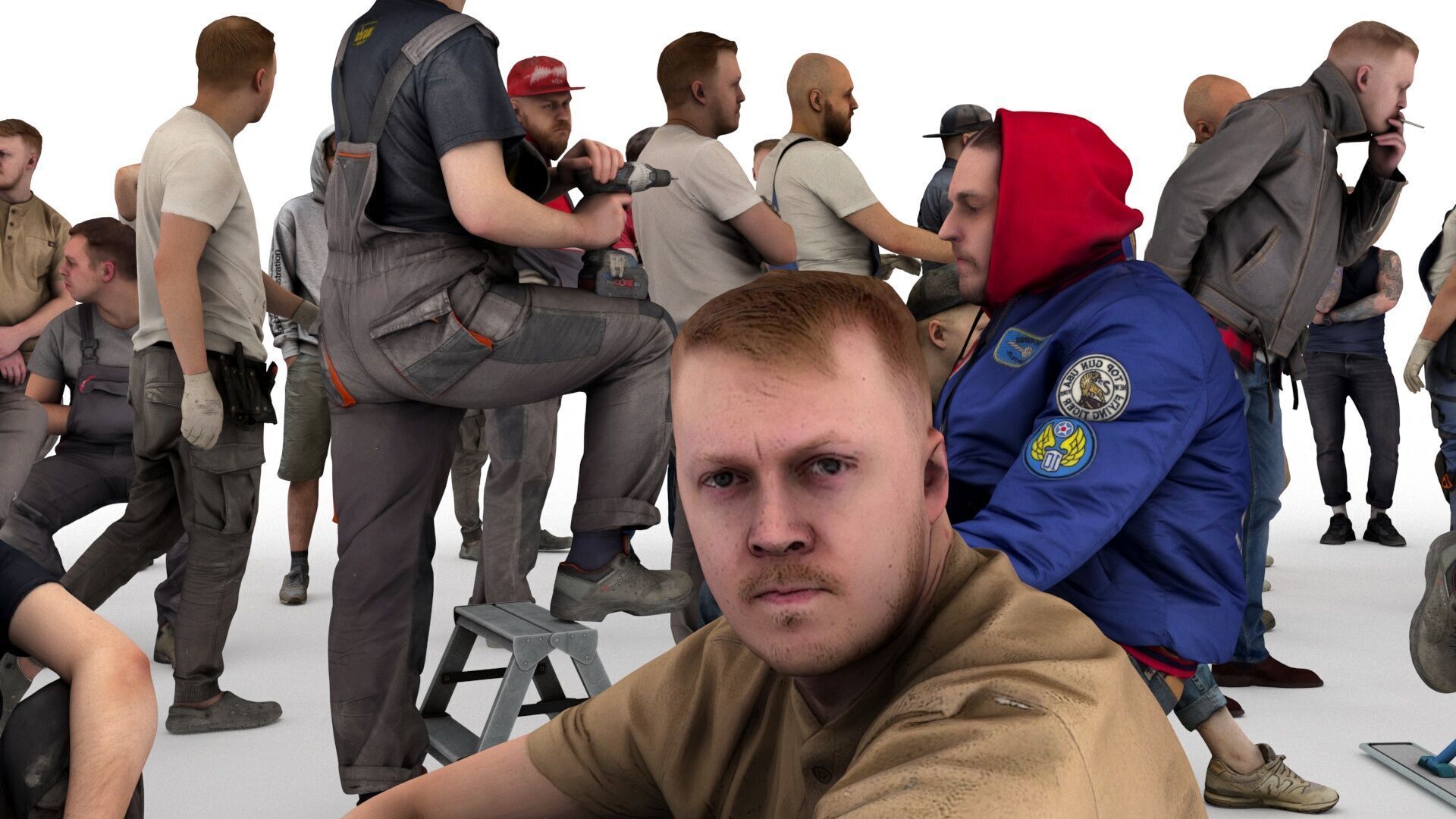 People pack poses scan 50 pieces vol 4 of 10 3D model_1